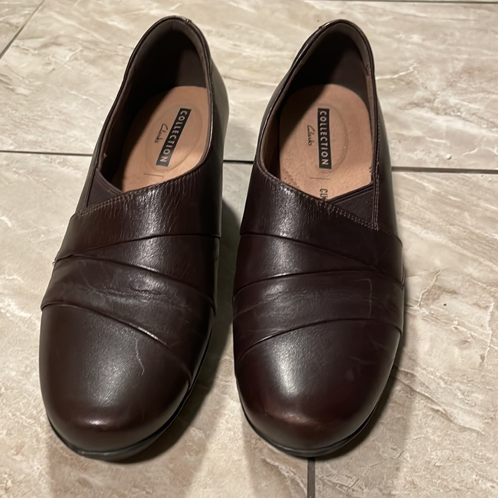 Clarks Collection Brown Pump - 8.5